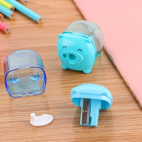0557 Treasure Pencil Sharpener Cute Learning Stationery Pencil Sharpener Creative Student Prize Mini Piggy Pencil Sharpener