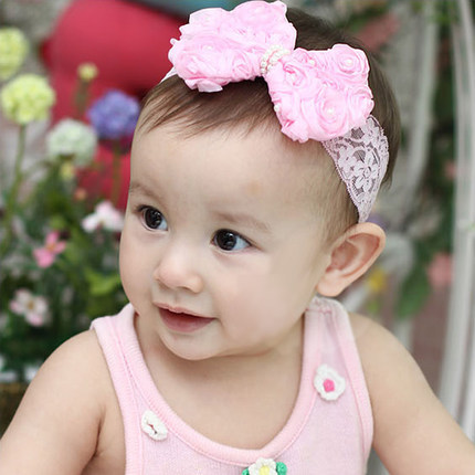 Kid's Sweet Flower Cloth Hair Band display picture 10
