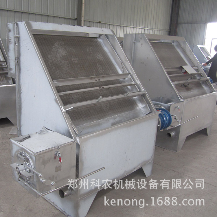 厂家猪粪脱水机 沼渣沼液干湿分离机 时产20方斜板震动脱水机