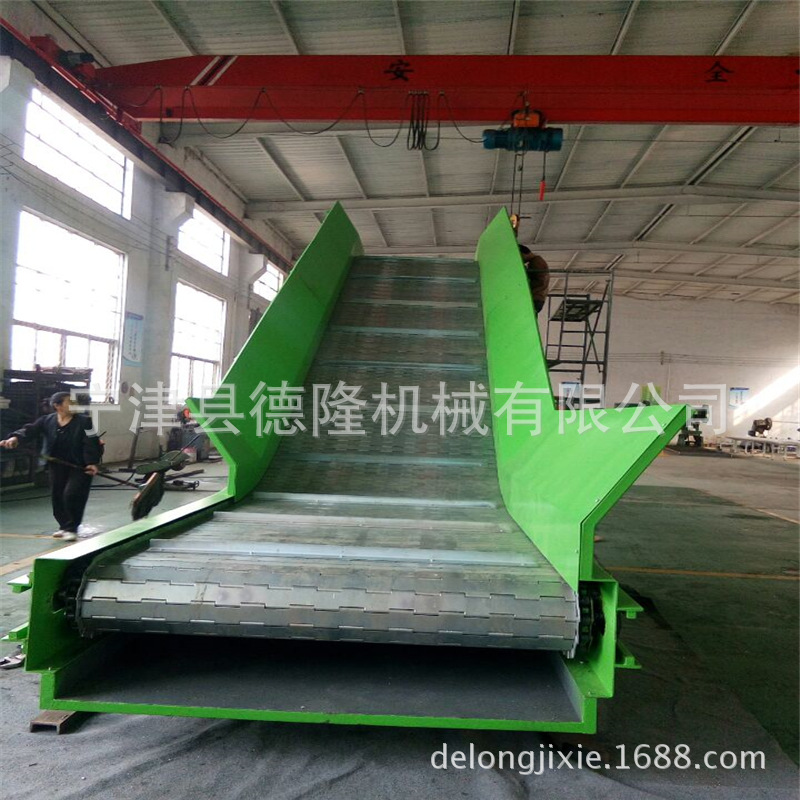 锻造件链板传送带 果蔬清洗流水线输送机 德隆机械金属输送机