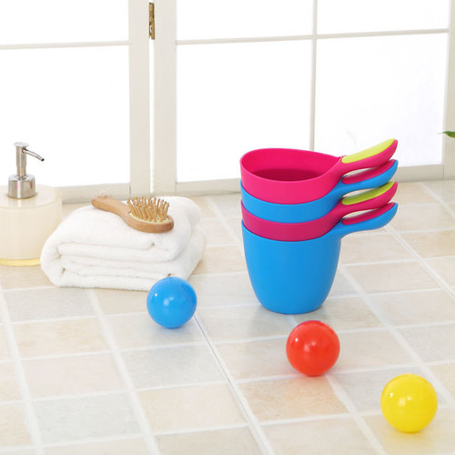 Xinbei Thickened Baby Water Scoop Bath Spatula Plastic Hair Wash Cup Spoon for Kids Water Play Ladle Baby Shampoo Cup