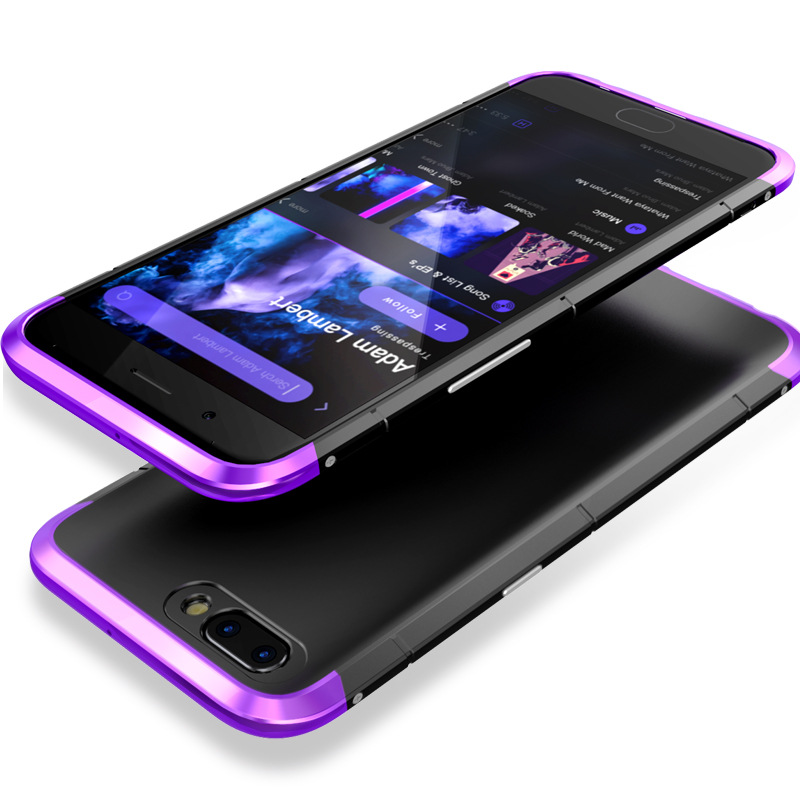 GINMIC Shield Aluminum Metal Frame Hard PC Back Cover Case for OPPO R11 Plus & OPPO R11