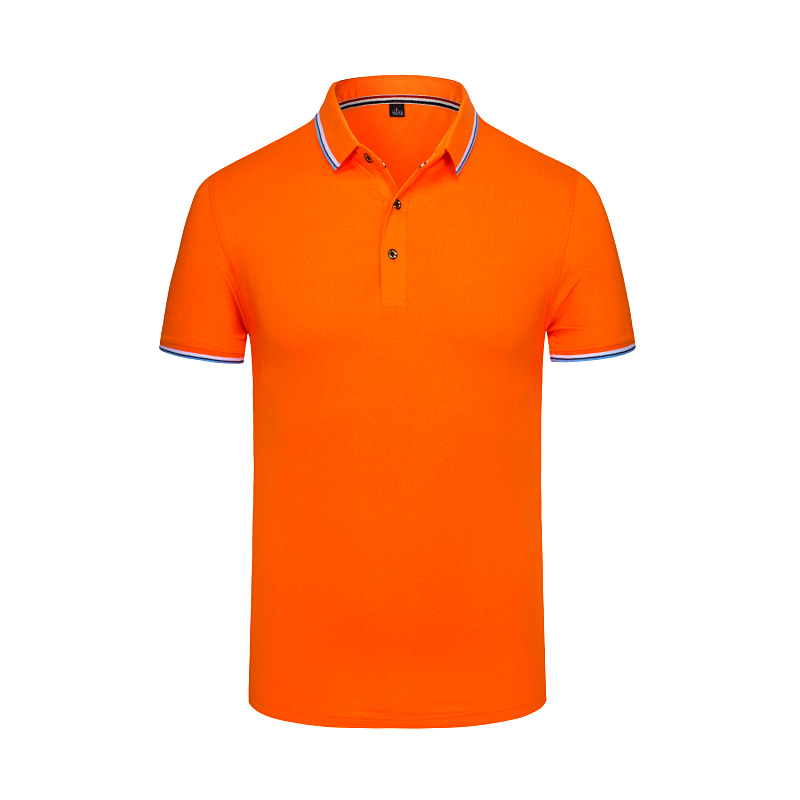 夏季200克商务间边翻领广告衫班服定制T恤短袖工作服polo文化衫