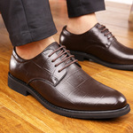 Мужская обувь в английском стиле для кожаной обуви, тренд сезона, крокодиловый принт, из натуральной кожи