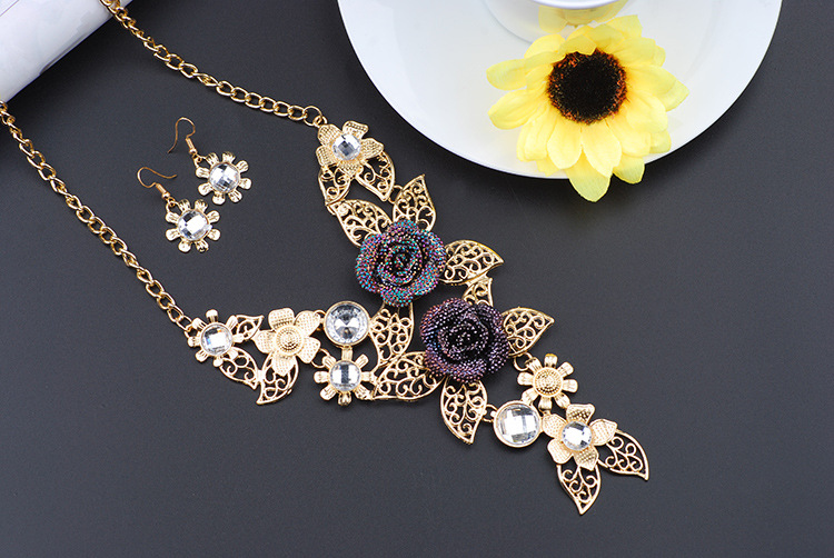 Occident and the United States alloy plating necklace NHQQ0015
