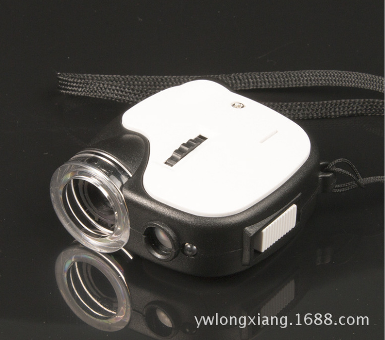 TH7004D 显微镜55倍迷你显微镜带LED灯UV验钞灯显微镜 珠宝鉴定