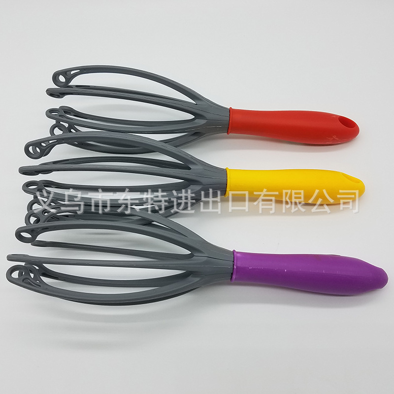 Kitchen tool manufacturer direct sales baking tools, creative egg beater, unique shape, colorful handle blender detail image 5