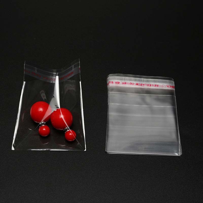 现货批发礼品办公饰品小塑料袋4*6CM 不干胶自粘袋服装|ru