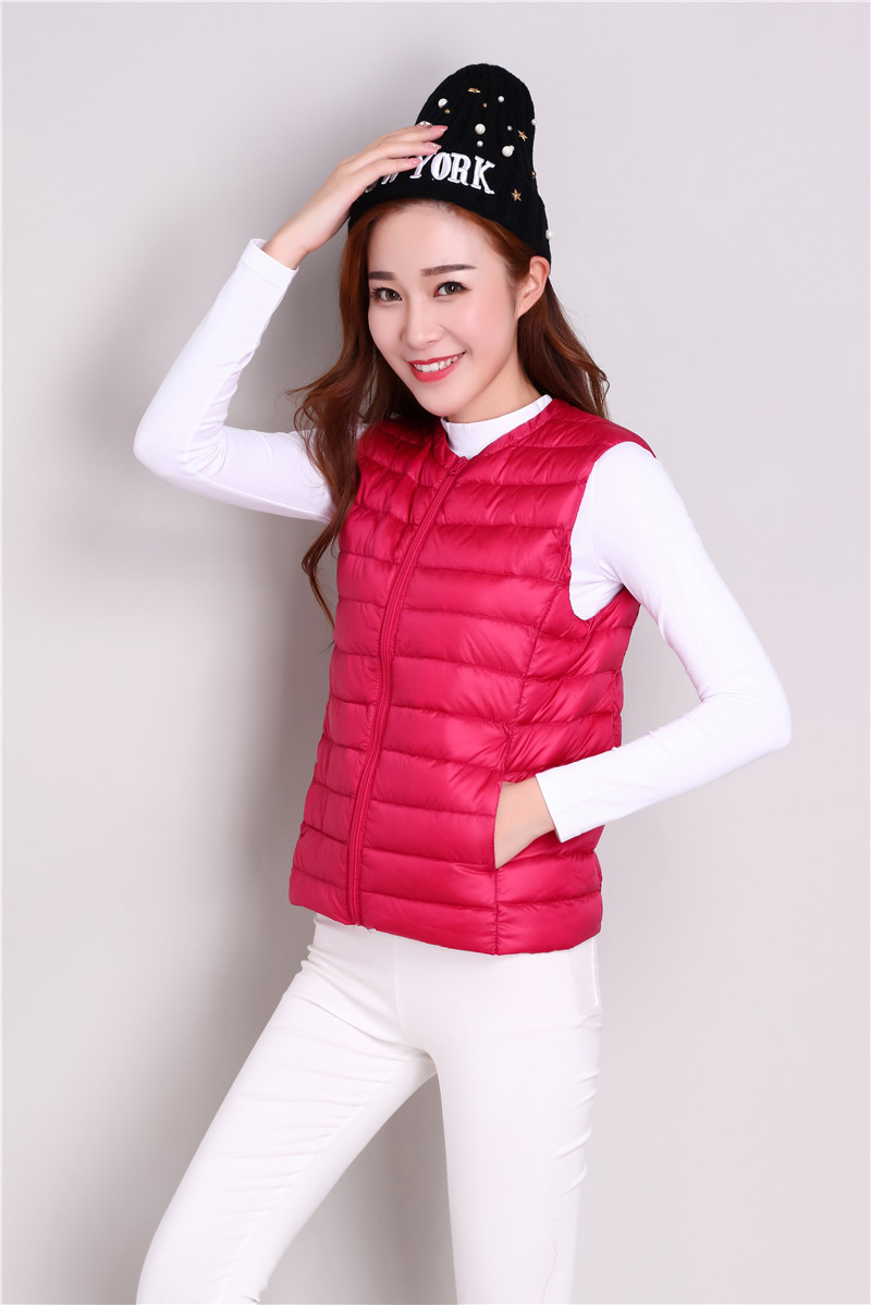 Gilet femme en Duvet de canard blanc - Ref 3316304 Image 18