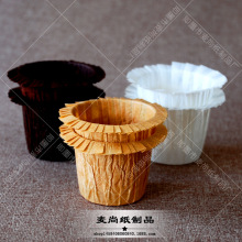 出口食品级耐高温中号cupcake加厚圆形翻边烘焙蛋糕纸托批发