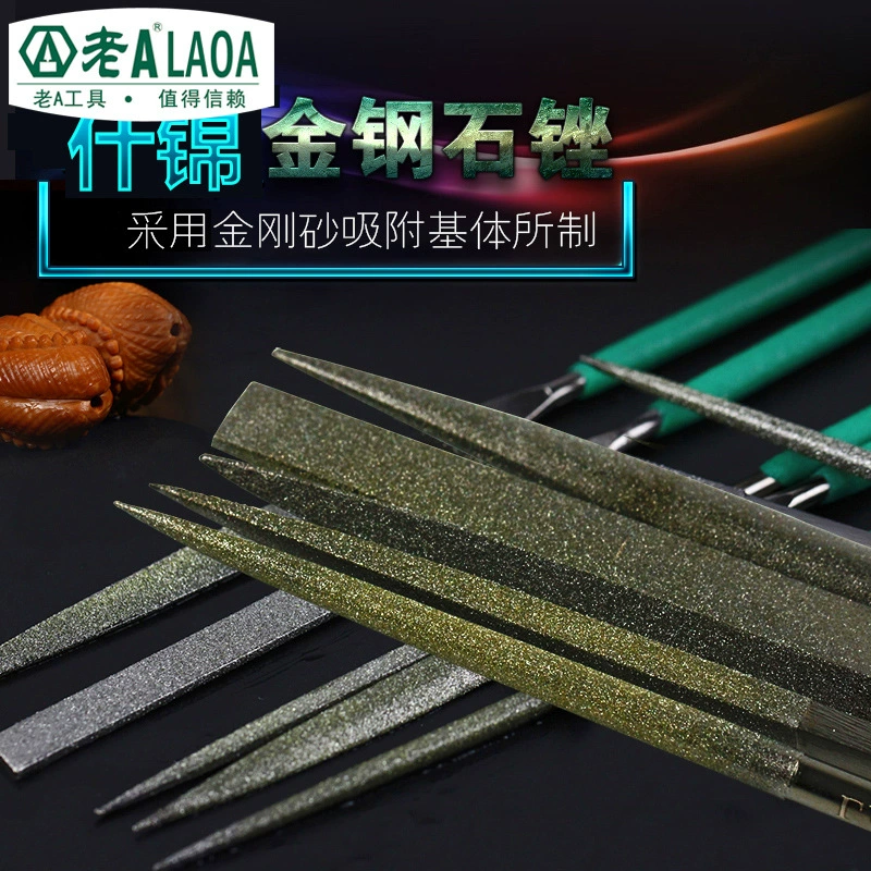 Old A Golden Steel Pennal Half Circle/Flat 钢/Triangle Kinsent Knife Sword Assorted 锉 3/4/5mm set