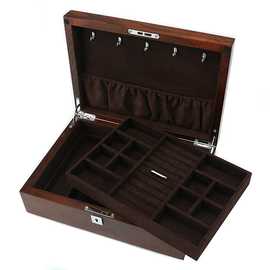 高档木质珠宝盒榆木首饰包装盒 各类中高档木质珠宝盒的定制直销