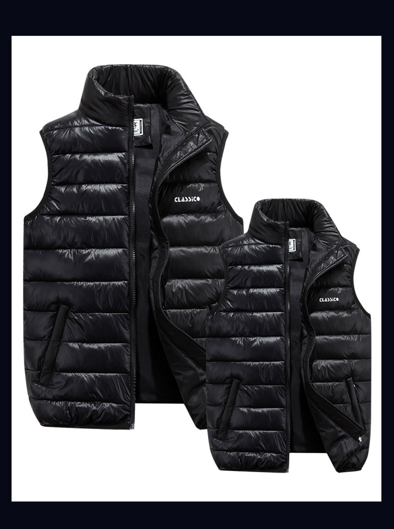 Men's clothing Couple models light down cotton jacket 200 catties vest plus fat large size fat down cotton vest autumn and winter men and women tide_voghion.com