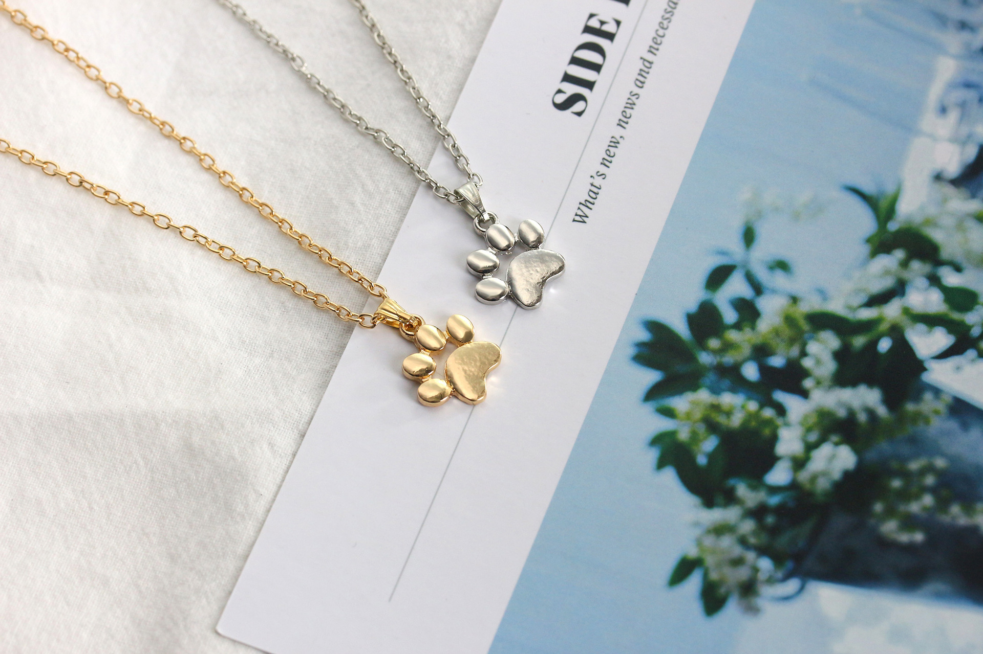 cute cat claw necklace