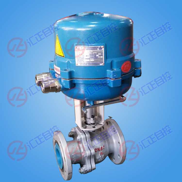 ZDRO电动衬氟O型切断阀 不锈钢电动O型切断调节球阀 O型切断阀