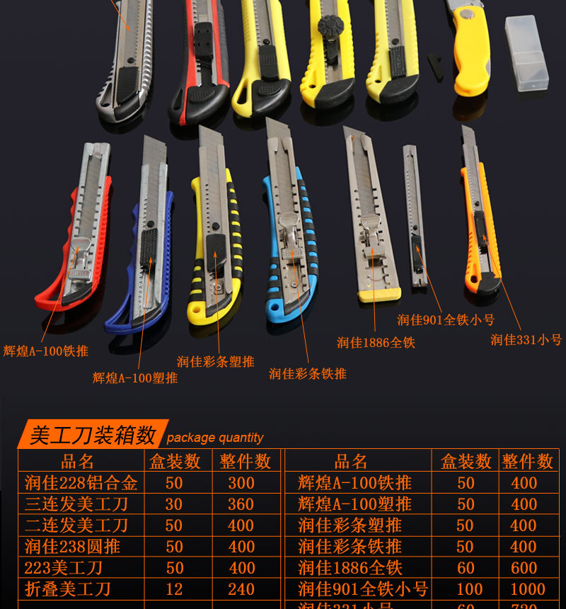 厂家批发帝创美工刀刀片工具刀裁纸刀壁纸刀装饰办公用品地摊货源-阿里巴巴