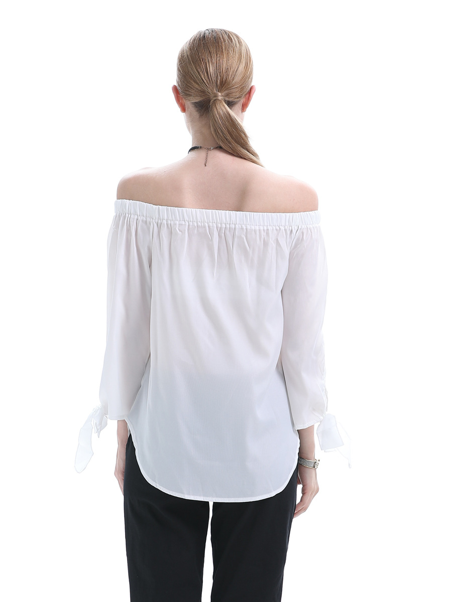 autumn new sexy loose off-the-shoulder blouse  NSJR22603