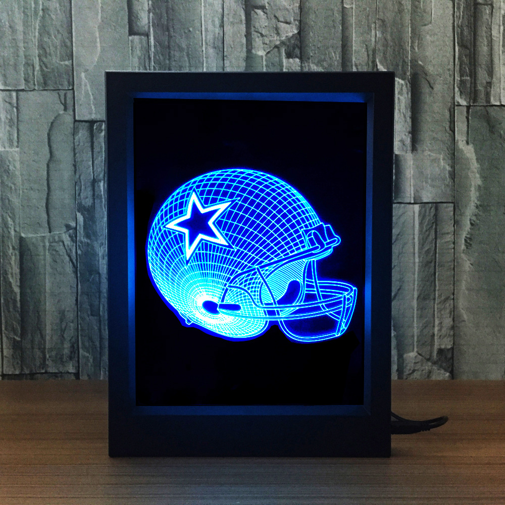 led相框灯 3D灯 小夜灯 创意产品 三环灯