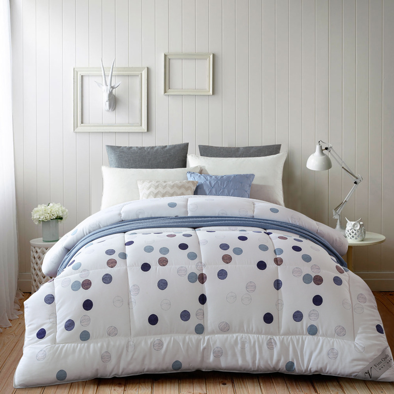 批发宝贝绒秋冬被子柔软舒服抗菌羽丝被纯棉加厚保暖单双人可代发|ru