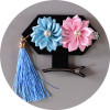 Children's hairgrip with tassels, hair accessory, European style