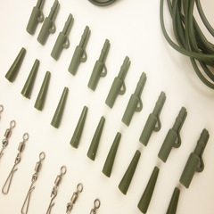 Cross-border European carp spear set with ring silicone tube 32-piece set large line group fishing tackle accessories set wholesale