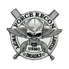 美国海军陆战队刺绣魔术臂章USMC徽章战术士气军事补丁大号布贴