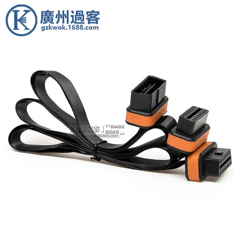 Автомобиль OBD2 одна минута две удлинительные линии OBD один перетащите два переходной кабель Лапша линия 16 ядер 1 м