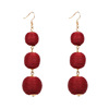 Multicoloured fashionable earrings, boho style, simple and elegant design, suitable for import