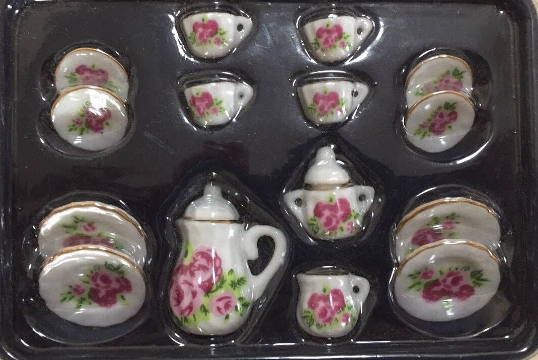 dollhouse  miniatures����ʳ��diyģ�ͳ���������������մɲ��