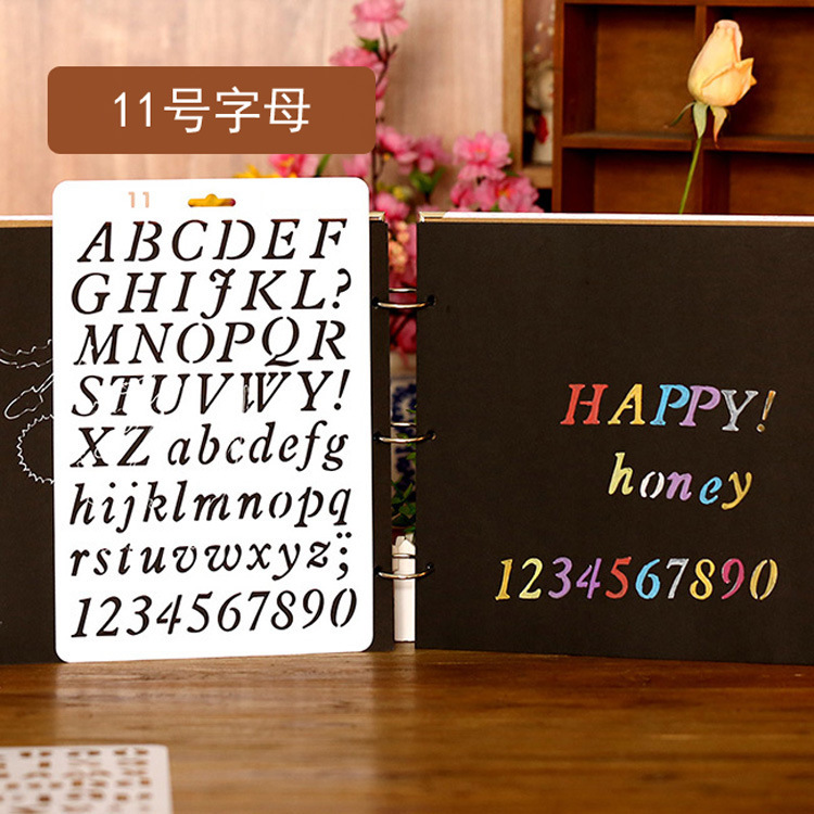20 B5 Painting Templates DIY Photo Album Handbook Cut Out Template Ruler Student Handwritten Newspaper Amazon Set Template