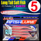 Floating Flukes Lures 115mm 7g Soft Jerkbaits Fresh Water Bass Swimbait Tackle Gear