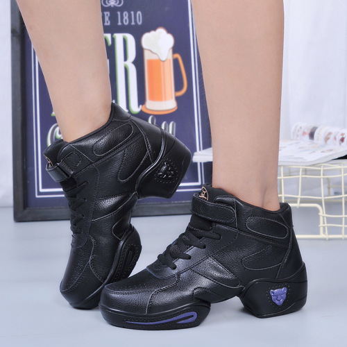 Dance shoes women's soft sole adult sailor dance shoes lace-up modern square dance shoes spring and autumn jazz dance shoes wholesale