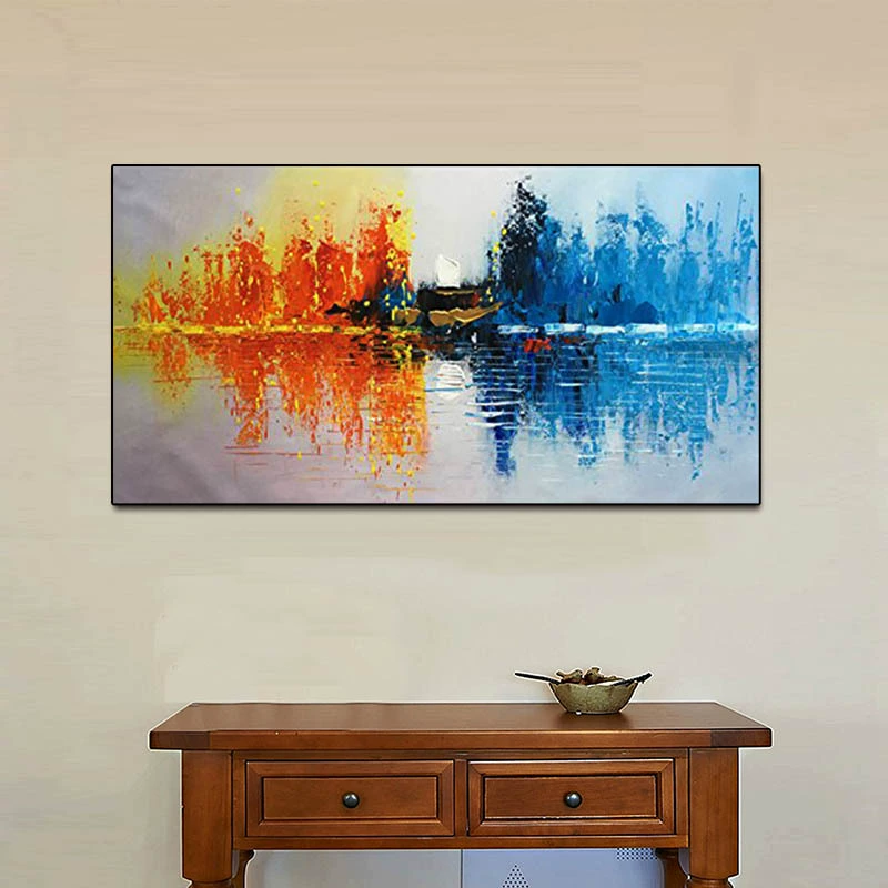 Акрил, ручная роспись, изготовленный на заказ, 60×120см