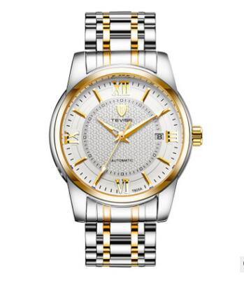 TEVISE Twist T80 Business Men's Watch Steel Belt Automatic Bottom Mechanical Watch