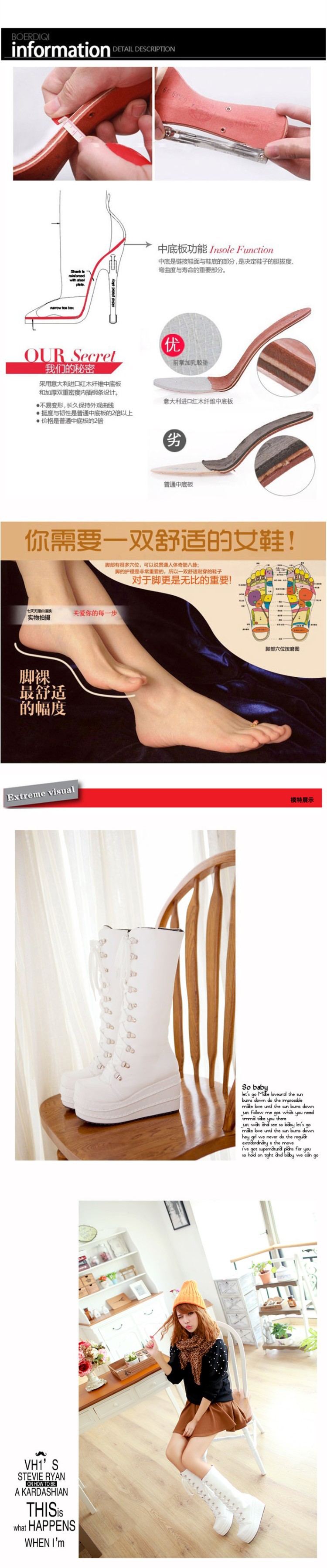 Bottes femme en PU artificiel - Ref 3354900 Image 11