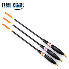 FISHKING銅墜漂漁漂磯釣漂浮漂遠投杉木大浮力加粗尾醒目魚漂
