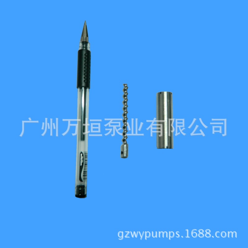 0.075CC超微量胶水泵定子转子 笔式点胶泵转子螺杆泵转子