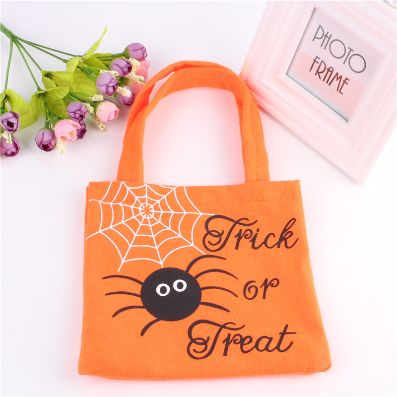 Halloween bolso no tejido portátil fantasma Festival regalo de los niños bolsa de dulces accesorios de Halloween Bolsa De fábrica al por mayor