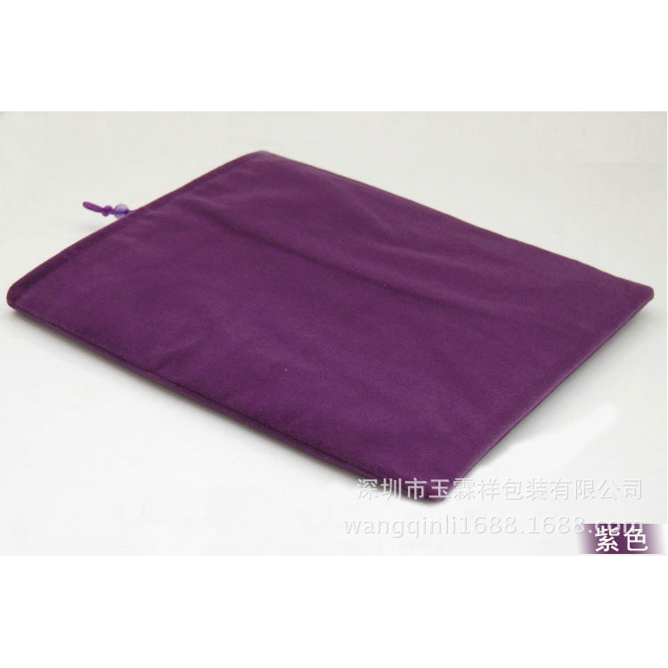 iPad平板收纳绒布袋 防尘带挂钩保护套可印制logo 大小可定制