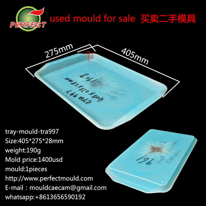 tra997长方形塑料茶托盘模具茶盘果蔬盘二手日用品模具tray mould