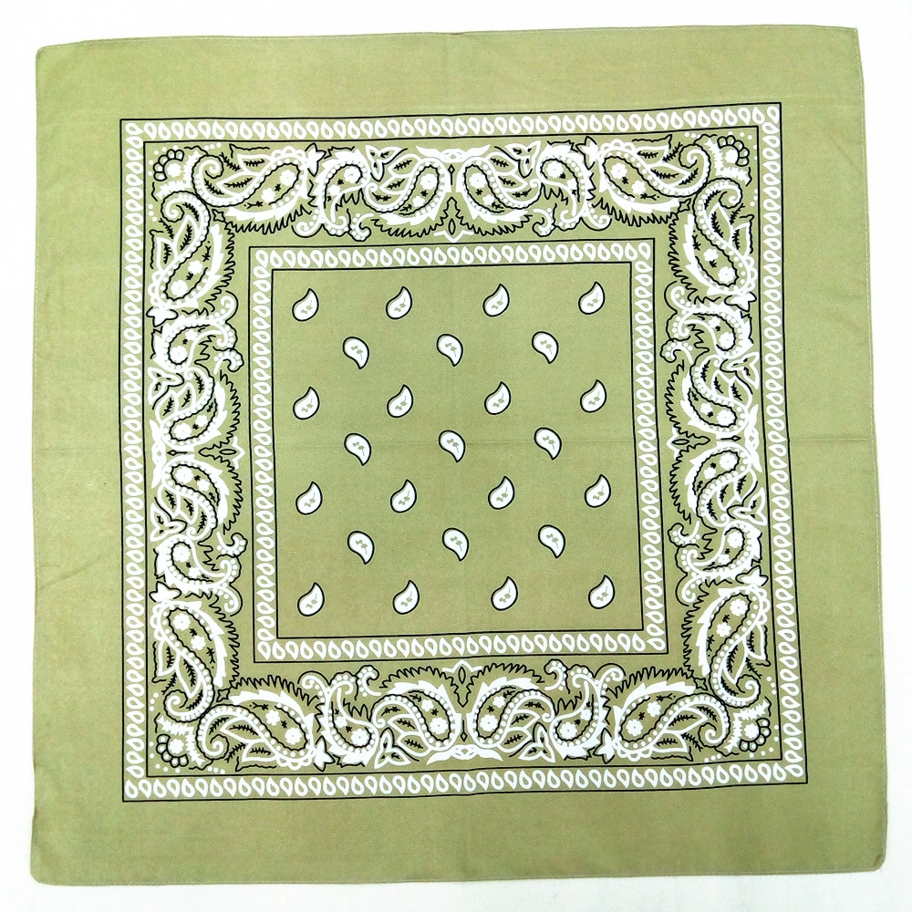 Headscarf, polyester 55 cm, paisley vortex print, one size (multi-color)