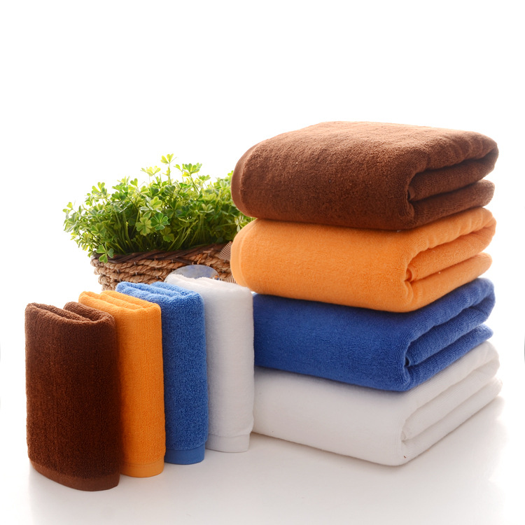 【跨境】批发染色大浴巾 酒店纯色柔软吸水浴巾一件代发|ms