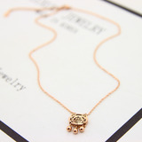 Короткое ожерелье из нержавеющей стали, модная цепочка до ключиц, аксессуар, замок долголетия, оптовые продажи