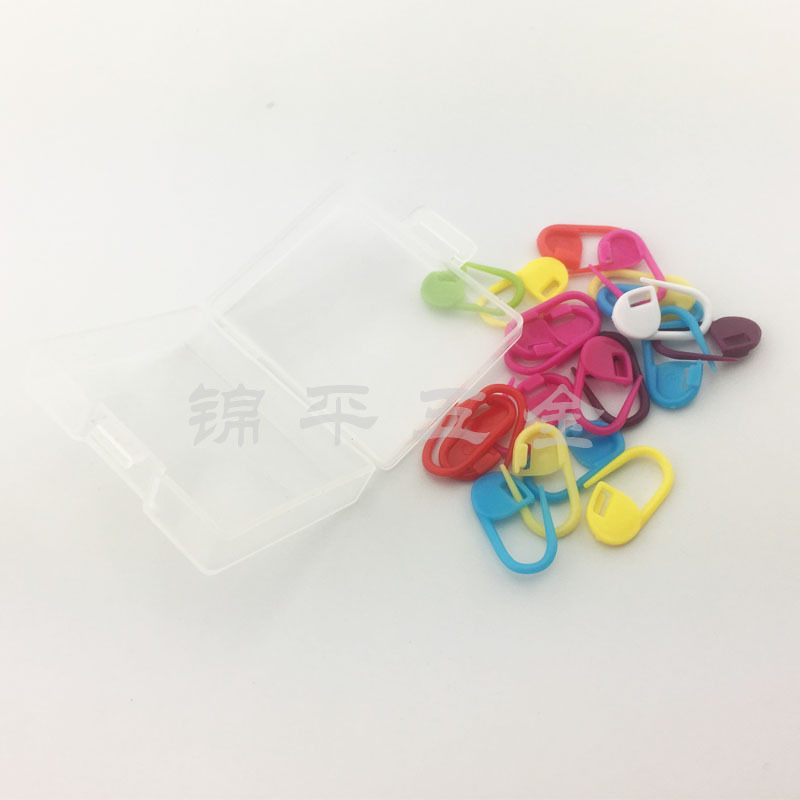 厂家直销 礼品收纳盒装毛衣记号扣 塑料别针详情图10