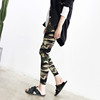 2017 Camouflage Leggings Exorcism Elastic force Show thin Nine points Pencil Pants Paige Thin section Korean Edition Versatile Panties