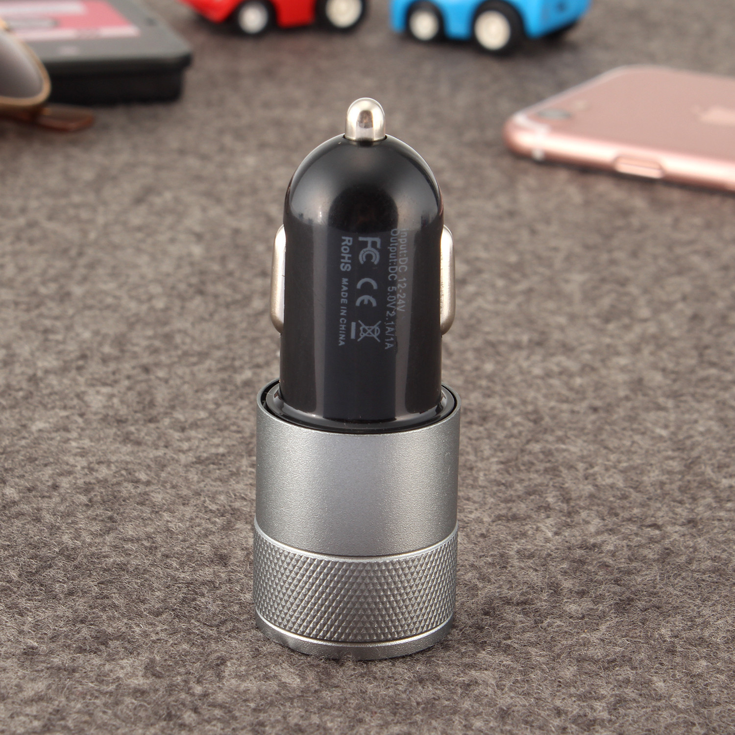 小钢炮金属车充双USB01