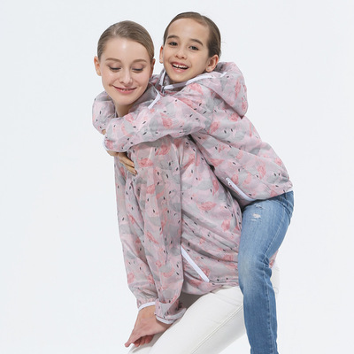 新款卡通防晒衣防紫外线透气速干户外登山旅游亲子皮肤风衣防晒服|ru