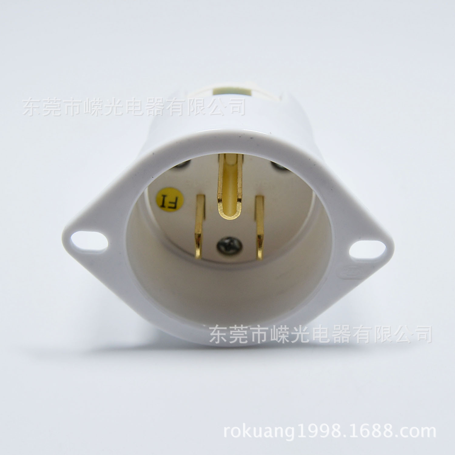 LK7515PFI 暗装插头15A 125V美标电源5-15P法兰式嵌入差速器头