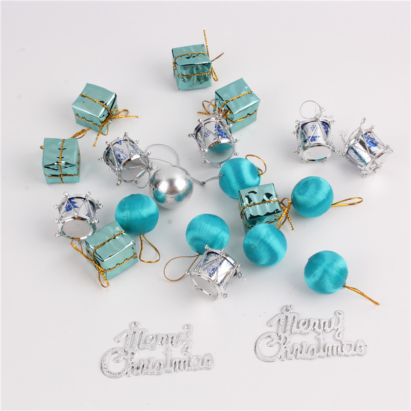 Nuevo producto transfronterizo en stock suministro 24 accesorios multi-caja de accesorios de decoración de árbol de Navidad decoración de Navidad