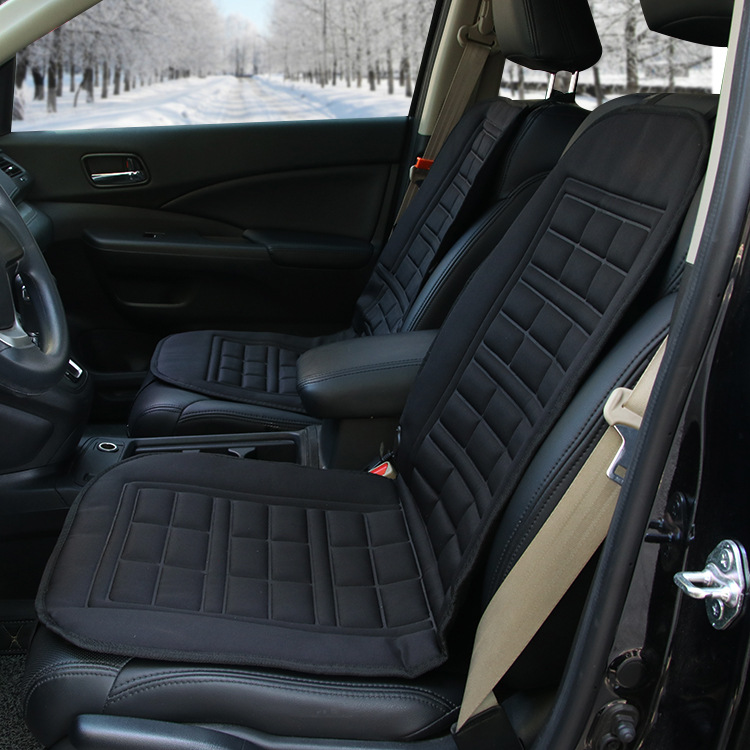 汽車加熱坐墊冬季車墊車載通用座椅電加熱座墊12V車用褥子電熱墊 雙座
